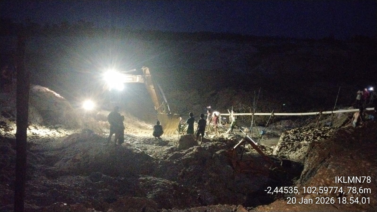 Evakuasi Longsor PETI Sarolangun, Polda Jambi Terjunkan 123 Personel Gabungan