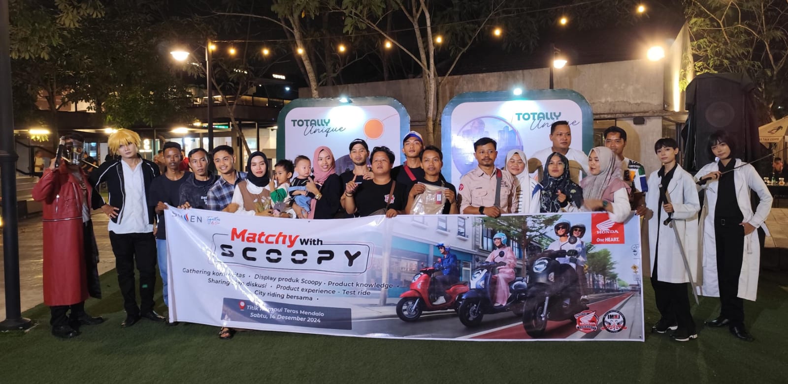 Matchy With Scoopy, Momen Seru Komunitas Honda Jambi di Launching New Honda Scoopy