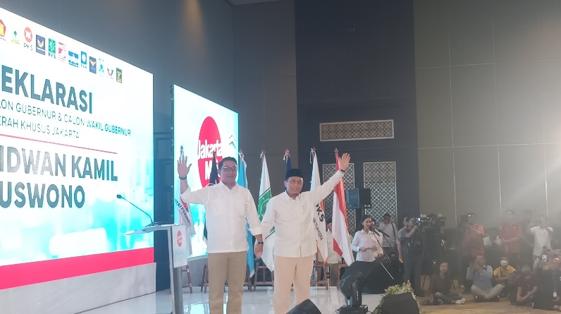 RESMI! Ridwan Kamil-Suswono Diusung 12 Partai di Pilkada Jakarta