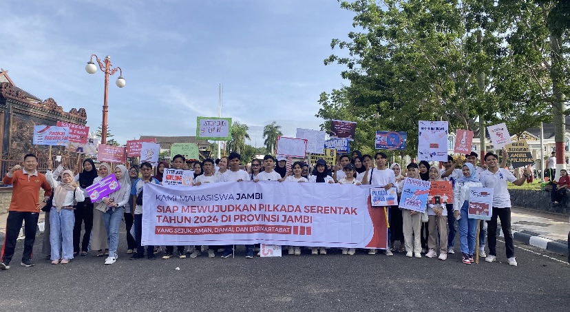 KOPIPEDE Bersama Mahasiswa Gelar Jalan Santai 'Pilkada Asik' untuk Wujudkan Demokrasi Bermartabat