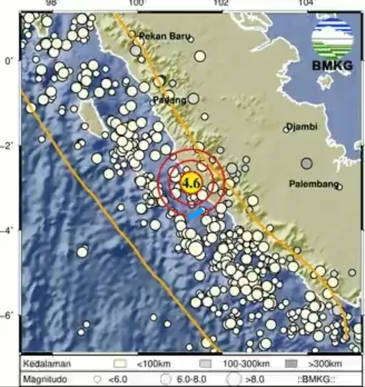 BREAKING NEWS! Gempa di Mukomuko Terasa Sampai Kerinci 