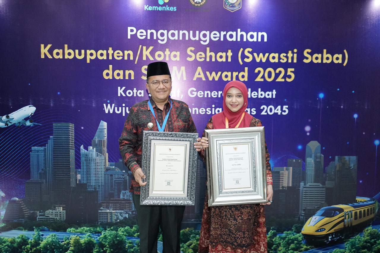 Kota Jambi Raih Penghargaan Tertinggi Swasti Saba Wistara 2025, Maulana: Ini Kerja Bersama