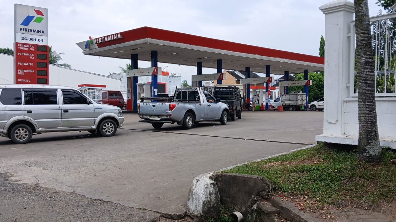 Antrean BBM Solar di SPBU Kota Jambi Mulai Lengang