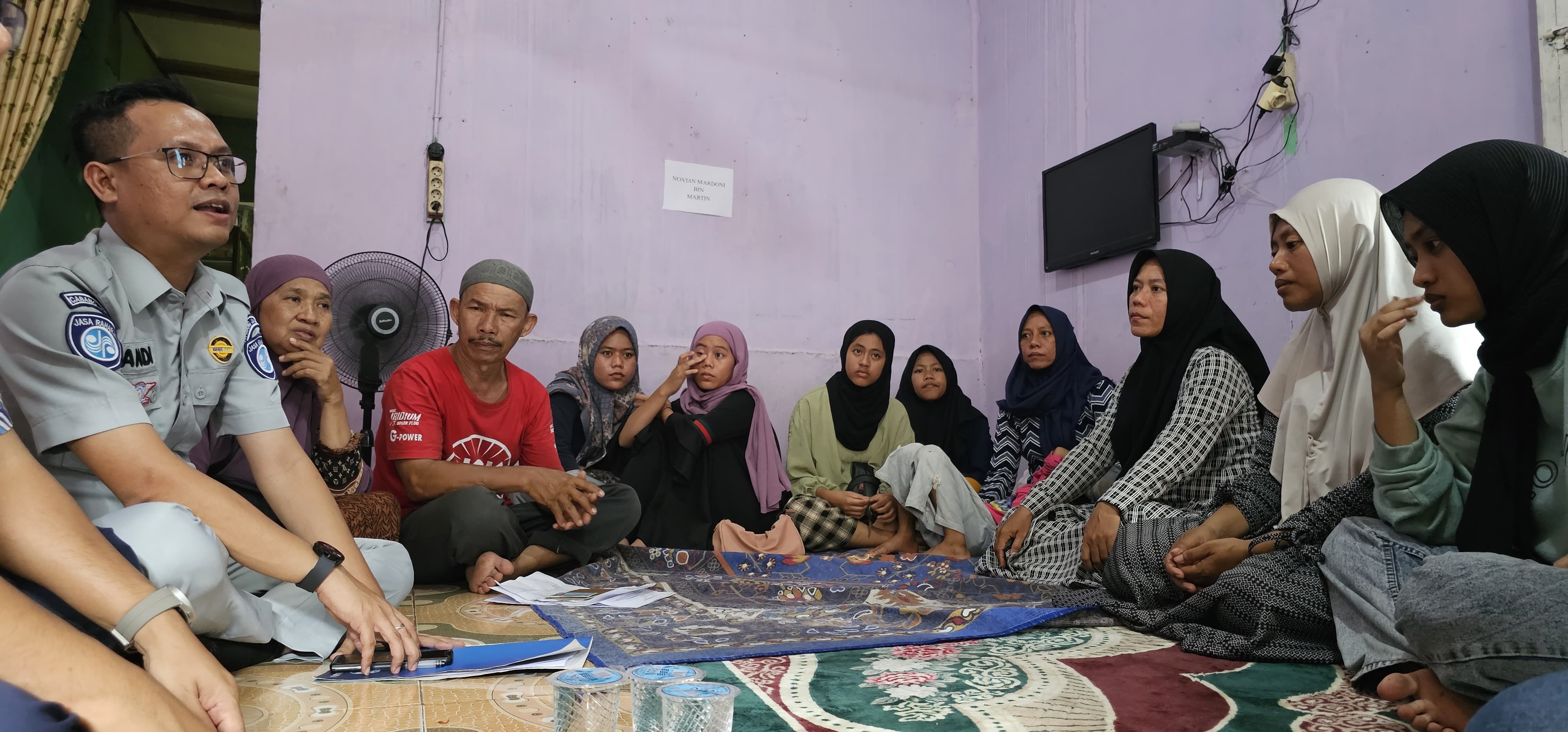 Hak Santunan Pejalan Kaki Korban Laka lantas Di Desa Tangkit Diterima Ahli Waris