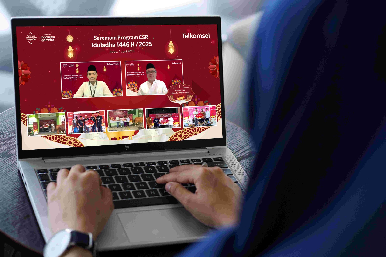 Telkomsel Salurkan Daging Kurban untuk  42.000 Keluarga yang Membutuhkan