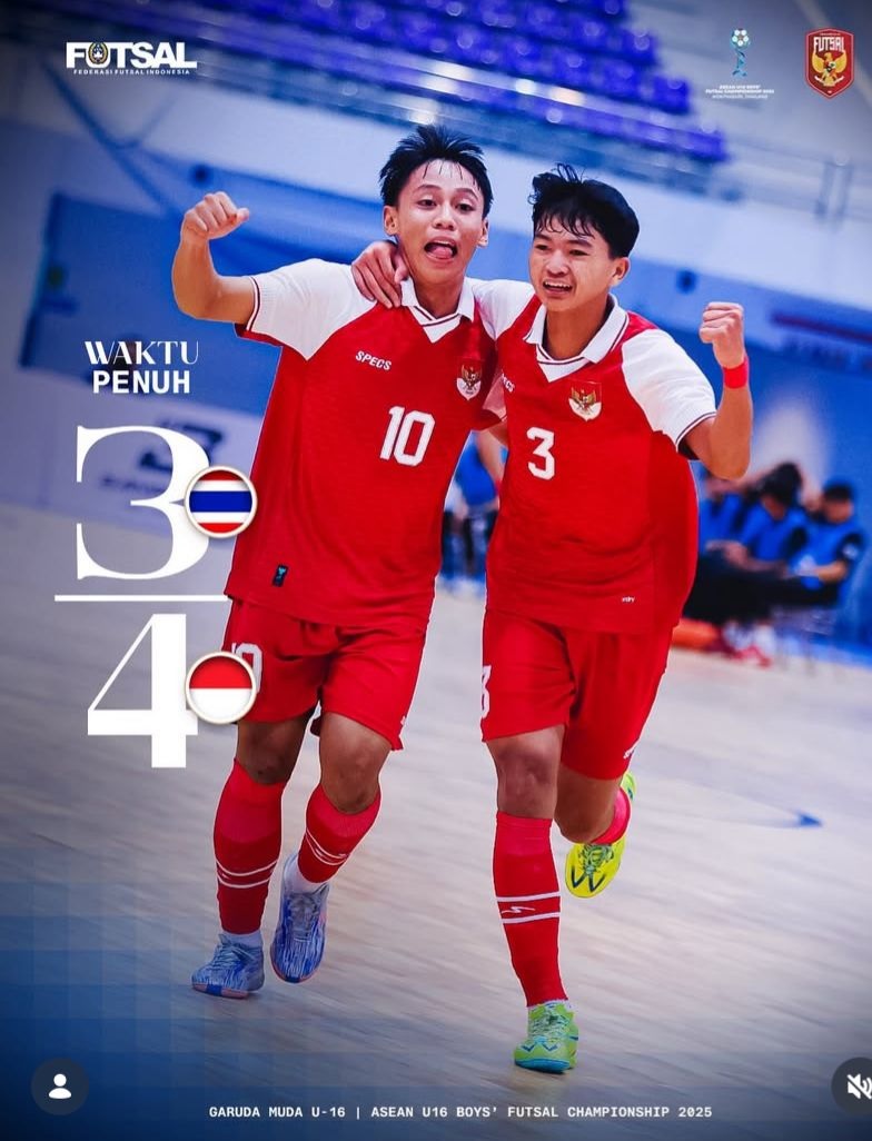 Kalahkan Thailand di Partai Final, Begini Kata Pelatih Timnas Futsal U-16 Indonesia