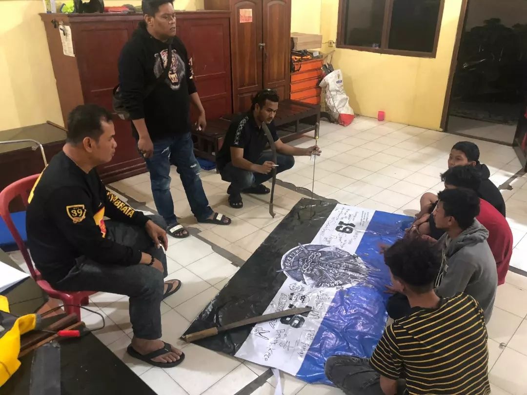 Empat Orang Anggota Genk Motor Diamankan Polisi