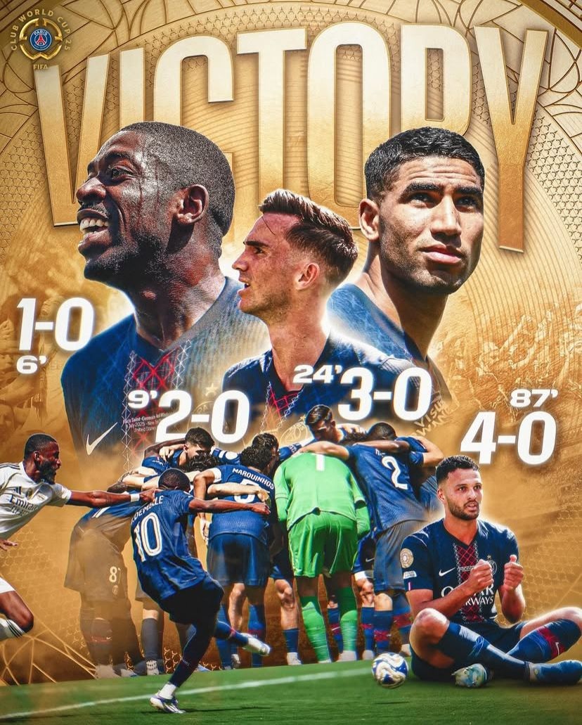 PSG Lumat Real Madrid 4-0, Tantang Chelsea di Final Piala Dunia Antarklub FIFA 2025