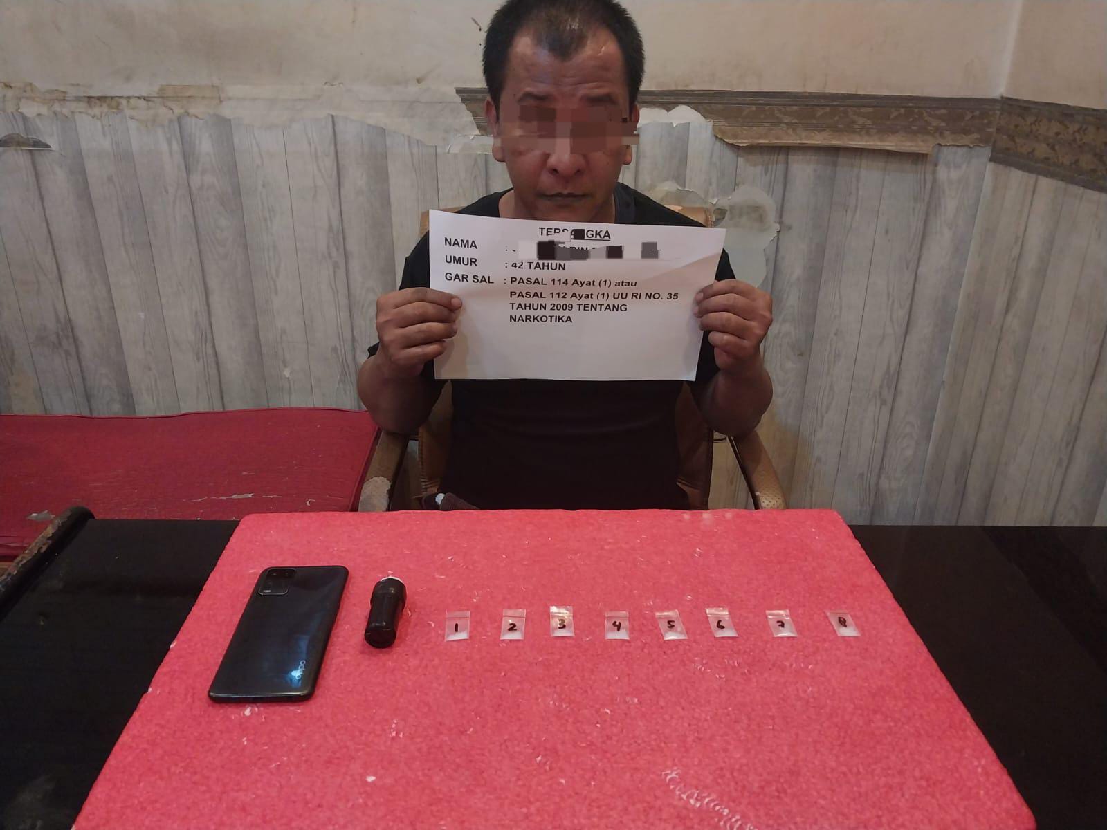 Satresnarkoba Polresta Jambi Amankan Seorang Pria Terduga Pengedar Sabu di Jelutung