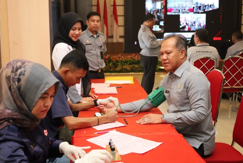 Sambut Hari Pengayoman ke-79, Kanwil Kemenkumham Jambi Adakan Bakti Sosial Donor Darah