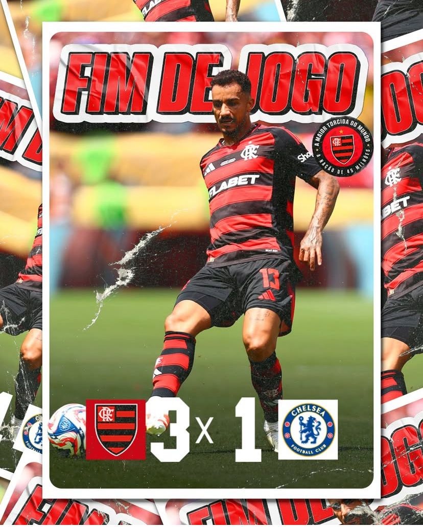 Sempat Ketinggalan, Flamengo Hajar Chelsea 3-1