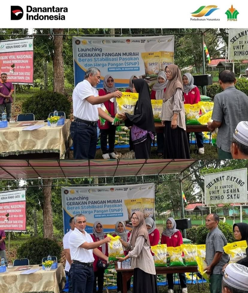 PTPN IV Regional 4 Jambi-Sumbar Gelar Gerakan Pangan Murah di Tebo, Sediakan 2 Ton Beras SPHP