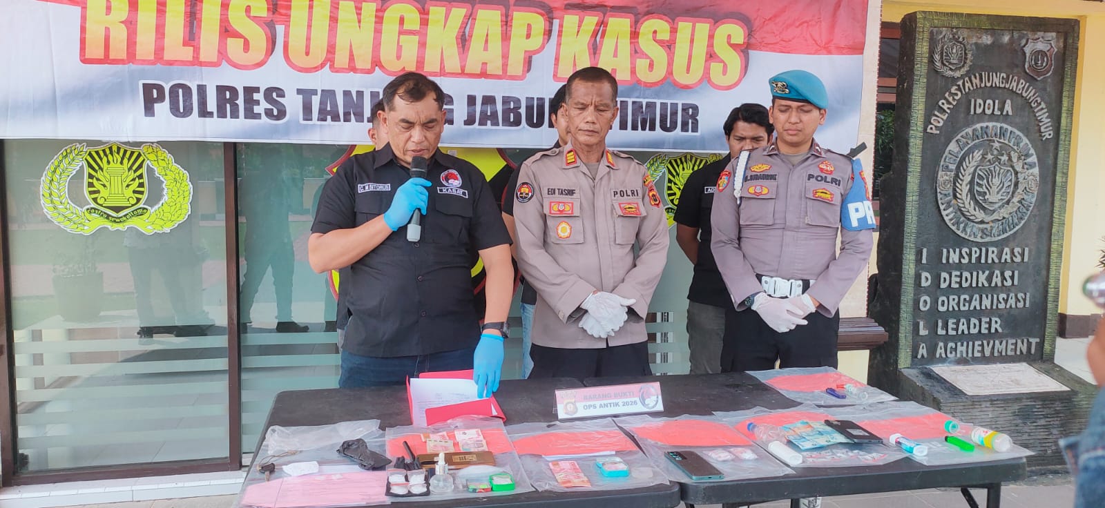 Konferensi Pers Operasi Antik Siginjai 2026, 13 Tersangka Narkoba Ditangkap, 188 Jiwa Diklaim Terselamatkan