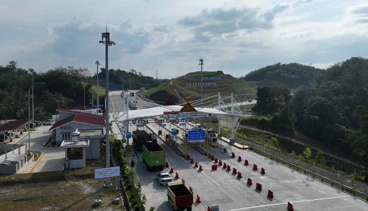 Setahun Jalan Tol Trans Sumatera Ruas Bangkinang-XIII Koto Kampar Dilewati  Hampir 1 Juta Kendaraan