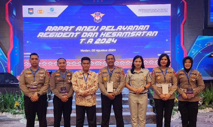 Tim Pembina Samsat Provinsi Jambi Hadiri Rapat Anev Pelayanan Regident dan Kesamsatan Tahun 2024 di Medan