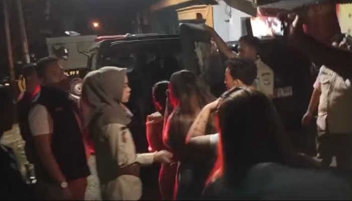 Belasan Wanita PSK dan Mucikari Diamankan Satpol PP Kota Jambi Saat Razia di Eks Lokalisasi Pucuk 