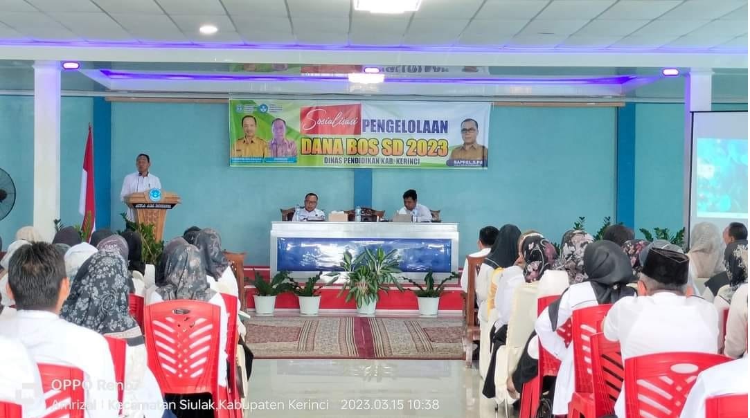 Kepala Sekolah di Kerinci Diingatkan Gunakan Dana BOS Transparan 