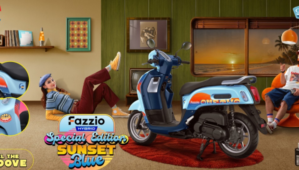 Yamaha Fazzio Special Edition Sunset Blue Resmi Meluncur dengan Sentuhan Retro Summer
