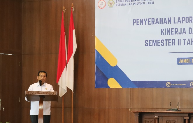   BPK Perwakilan Provinsi Jambi Serahkan LHP Kinerja dan Kepatuhan Semester II Tahun Anggaran 2023 