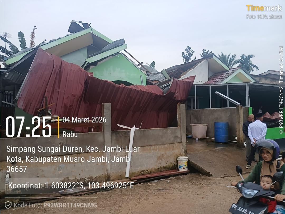 Angin Puting Beliung Terjang Jaluko, 32 Rumah dan Satu Sekolah Rusak