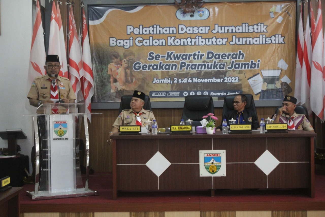 Pelatihan Dasar Jurnalistik bagi Calon Kontributor Jurnalistik se-Kwarda Jambi Tahun 2022