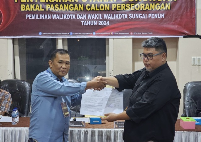 KPU Sungai Penuh Sebut Dukungan Calon Independen Pusri-Mulyadi Diterima, Ini Jumlah KTP