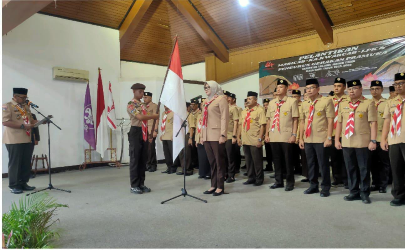 Pengurus Mabicab, Kwarcab, dan LPK Gerakan Pramuka Tanjabtim Resmi Dilantik