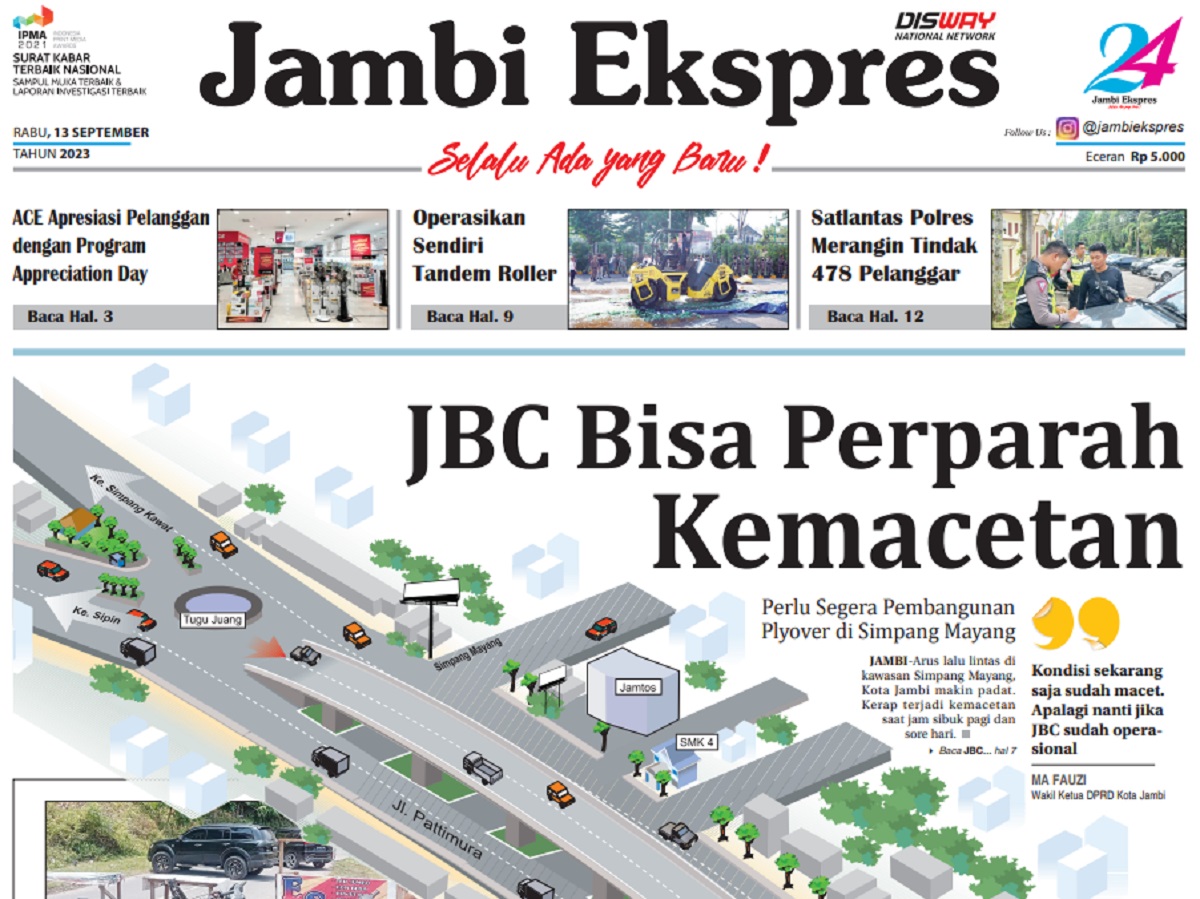 Baca Koran Jambi Ekspres Edisi Rabu 13 September 2023