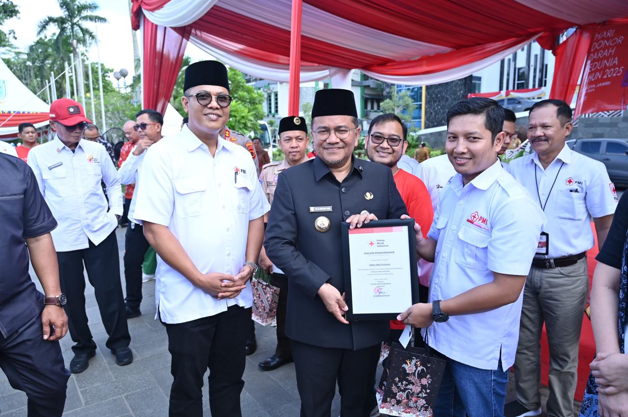Wali Kota Pimpin Apel Hari Donor Darah : Maulana Dorong Gerakan Donor Darah Berkelanjutan