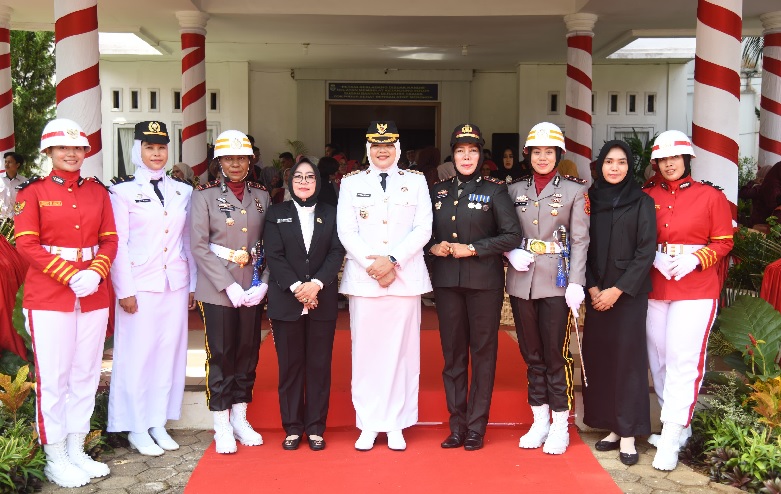 Upacara HUT RI ke-80 di Tanjabtim, Perempuan Tangguh Ambil Peran Utama