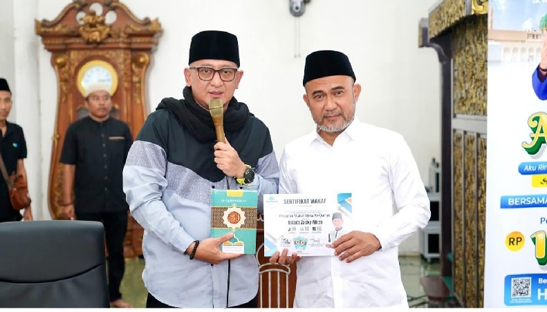 H. Dedy Putra Hadiri Pengajian BKMT Bungo di Masjid Agung Al-Mubaraq