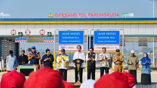 Akses Ke Pelabuhan Ratu Gampang, Presiden Jokowi Resmikan Jalan Tol Ciawi-Sukabumi Ruas Cigombong-Cibadak