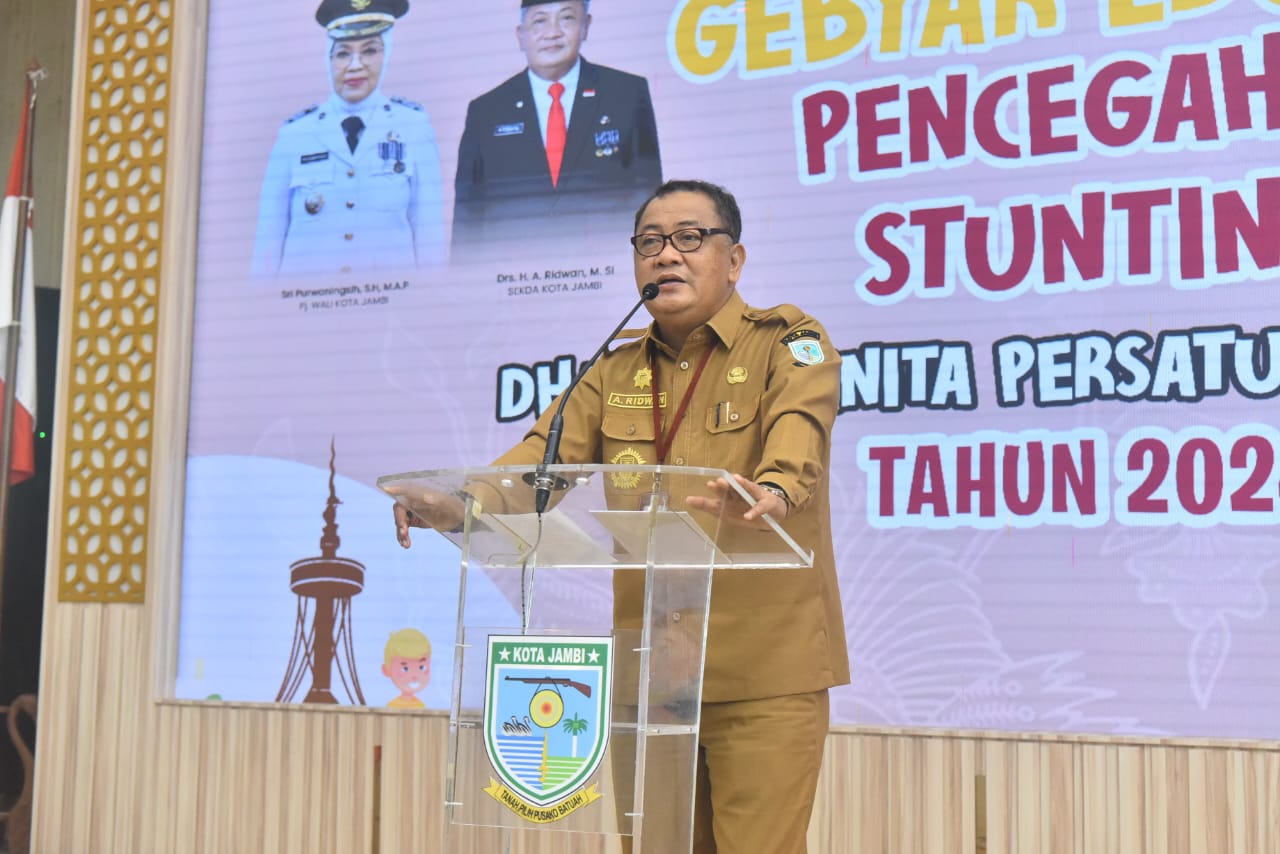 Buka Gebyar Edukasi Pencegahan Stunting Kota Jambi, Sekda : Perlu Peran Semua Pihak