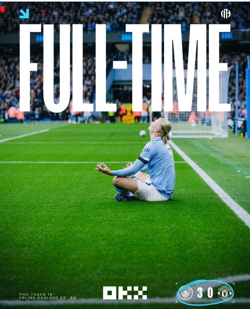 Derby Manchester, City Hajar United 3-0