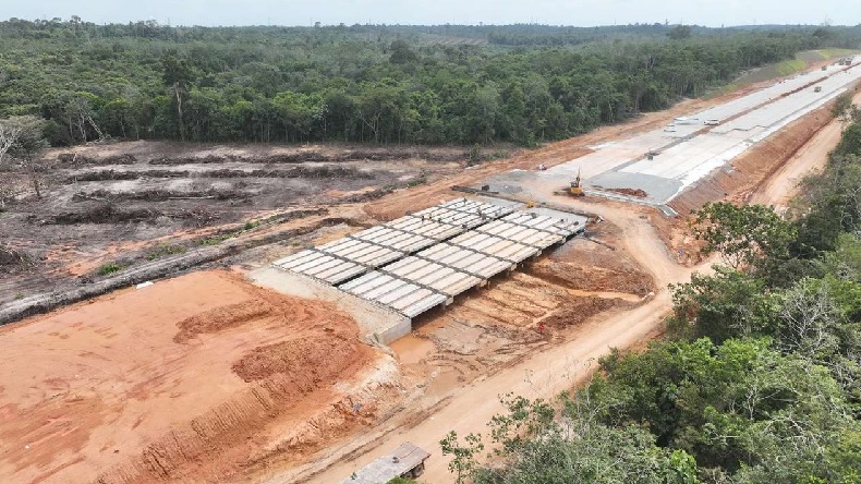 Rest Area Mulai Dibangun, Progres Tol Seksi 4 Tempino-IC Simpang Ness Sudah 68,28 Persen