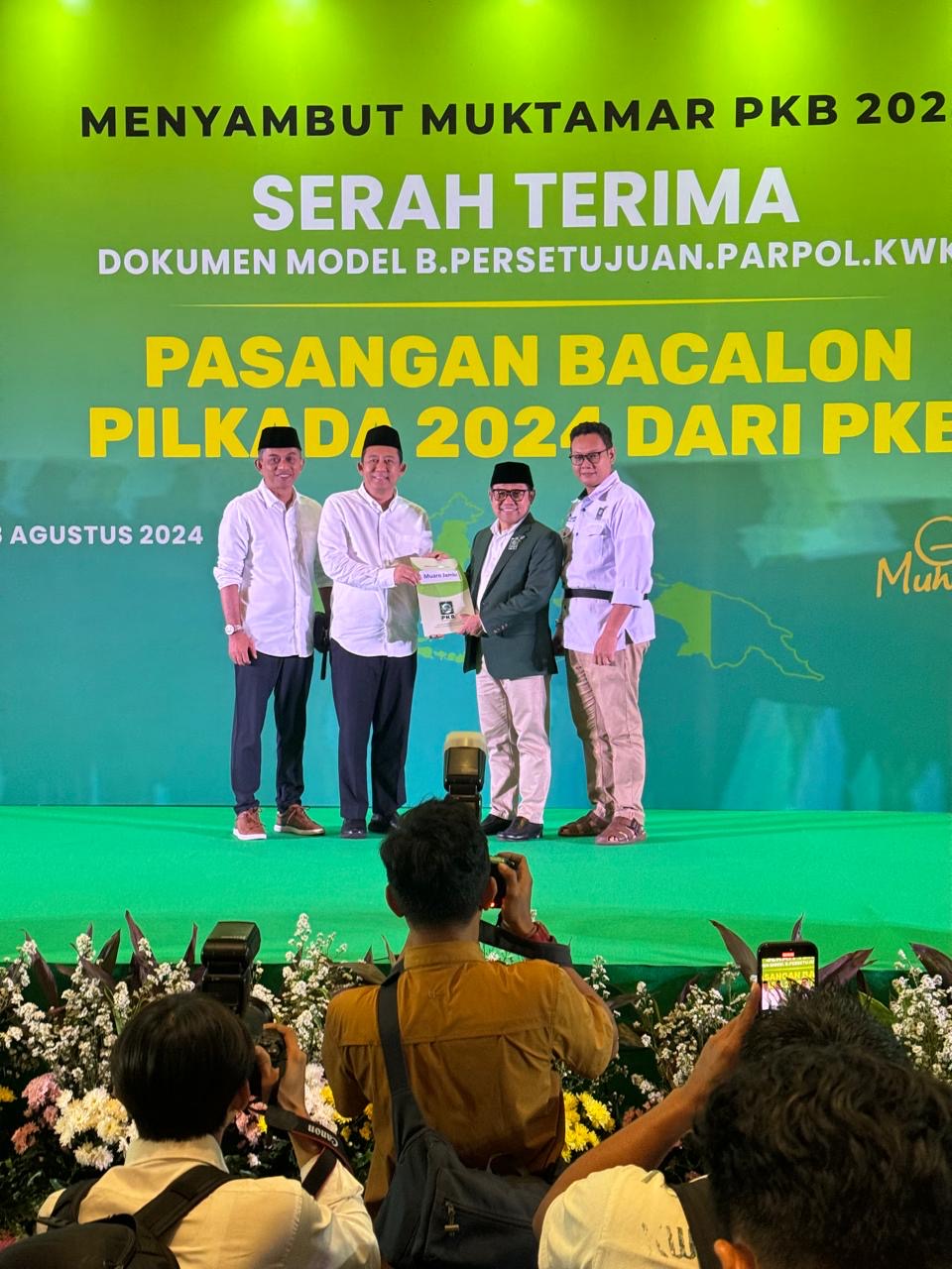 BREAKING NEWS: BBS-Jun Mahir Kantongi Rekomendasi PKB di Pilkada Muaro Jambi