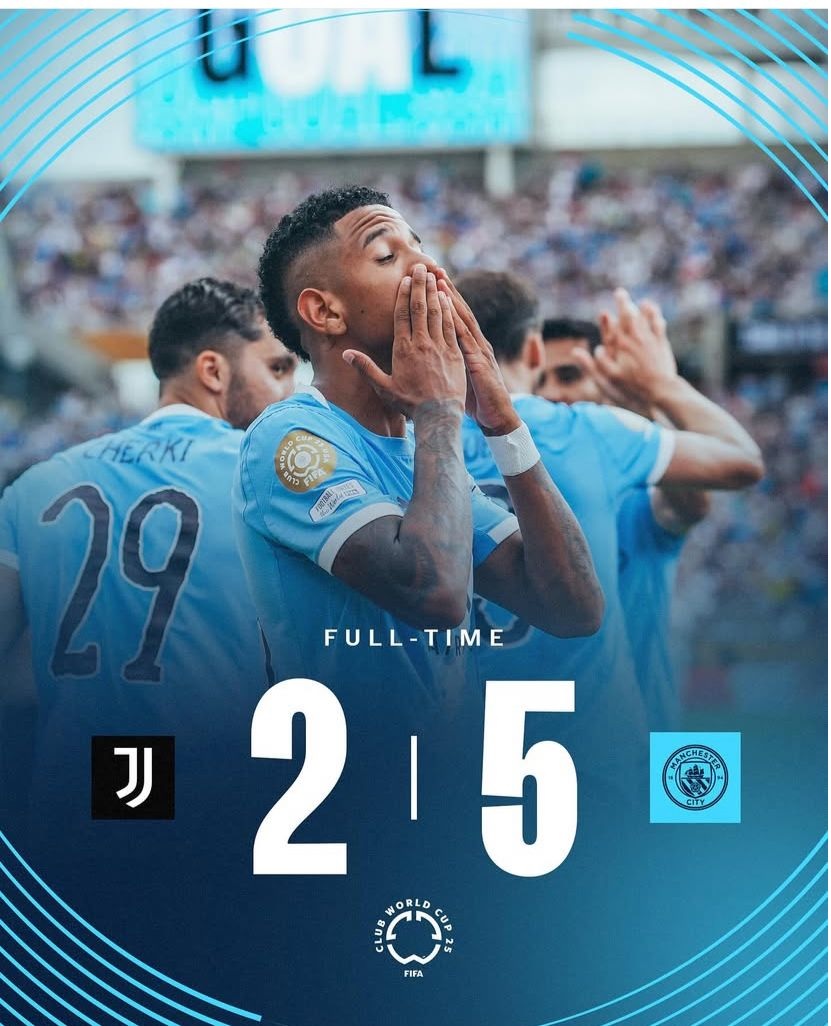 Gebuk Juventus 5-2, Manchester City Langsung Bertengger di Puncak Klasemen Grup G