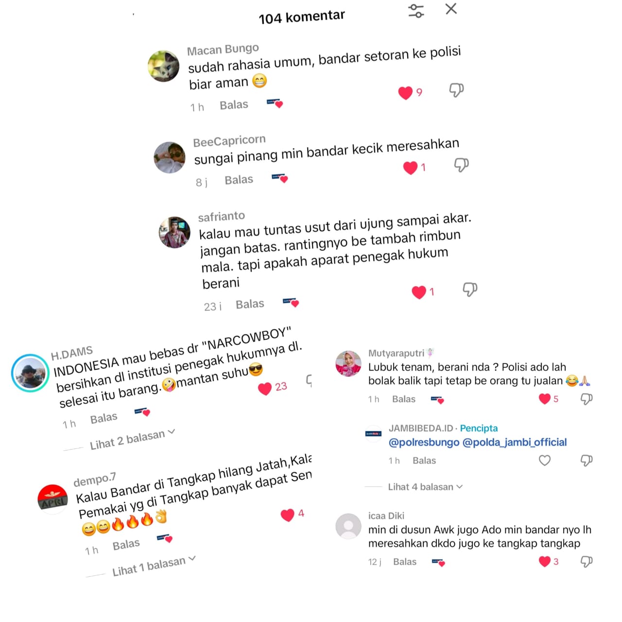 Viral di Medsos, Warga Soroti Maraknya Peredaran Narkoba di Bungo, Ini Kata Kasat Narkoba