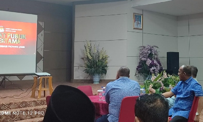 Pj Bupati Merangin Saksikan Debat Terbuka Calon Gubernur Jambi