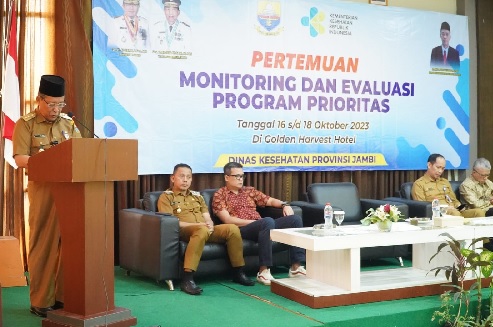 Dinkes Provinsi Jambi Gelar Rapat Monitoring dan Evaluasi Program Prioritas  Bidang Kesehatan Tahun 2023