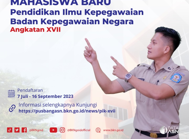 Kabar Gembira! BKN Buka Beasiswa Pendidikan Ilmu Kepegawaian Bagi ASN di Seluruh Indonesia