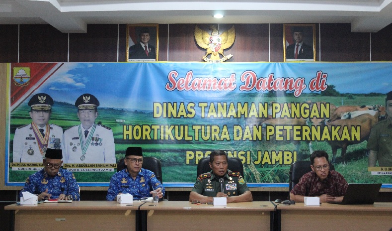 Danrem 042/Gapu Beserta Jajaran Siap Membantu Mewujudkan Swasembada Pangan Nasional