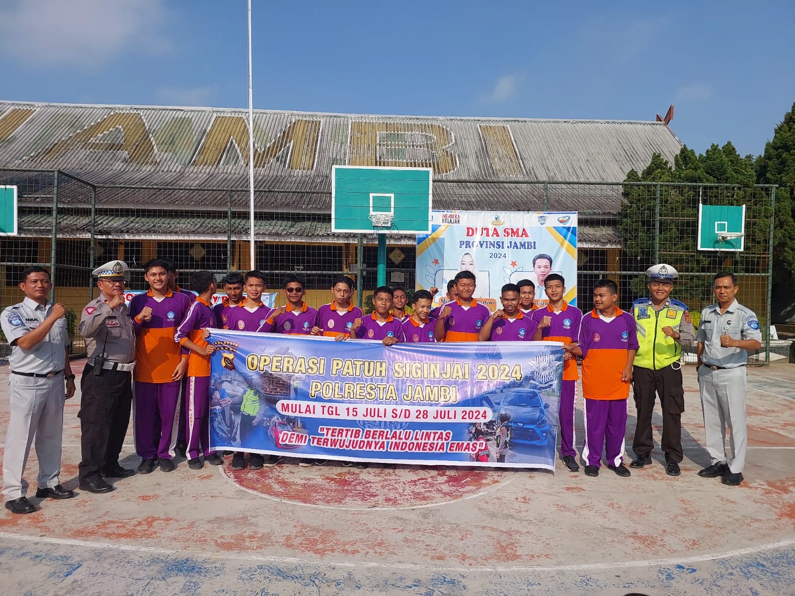 Jasa Raharja Jambi Sosialisasi Safety Riding di SMA N 9 Jambi