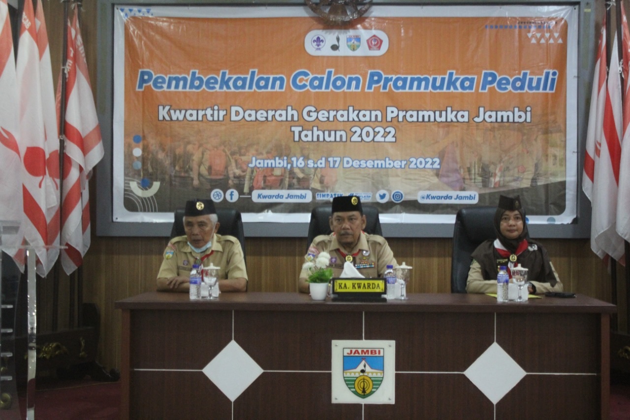 Pembekalan Calon Pramuka Peduli Kwarda Jambi 