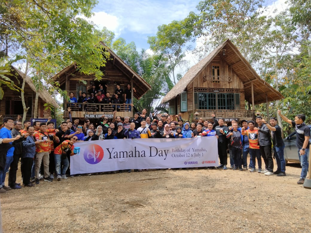 Semarak Yamaha Day, Komunitas Bikers Jambi Tumpah Ruah di Pojok Kopi Dusun