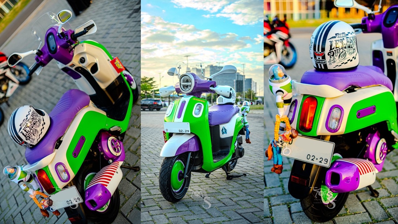Yamaha Fazzio dan Grand Filano Tampil Stylish dan Playful Lewat Modifikasi Gaya Astronaut dan Cowboy