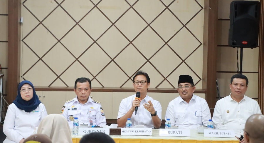 Bupati Anwar Sadat Sambut dan Apresiasi Kunjungan Menteri Kesehatan dan Gubernur Jambi ke RSUD KH Daud Arif