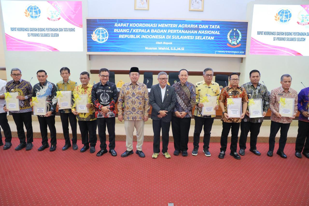 Kementerian ATR/BPN Percepat Sertipikasi Aset Daerah di Sulsel: Wujud Sinergi Pusat dan Daerah