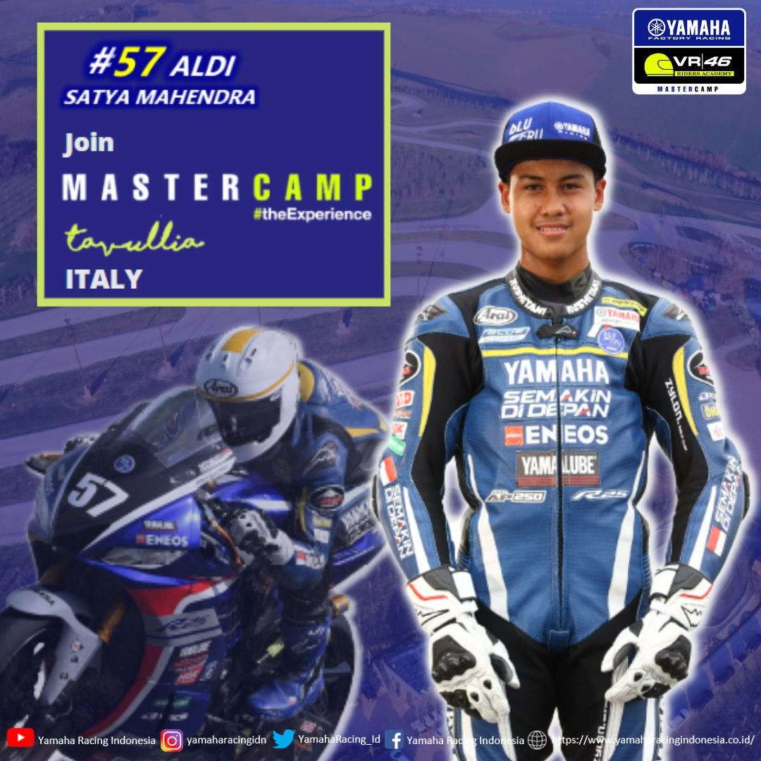 Aldi Satya Mahendra Siap Berlatih Bersama Rossi, Terpilih Mengikuti Yamaha VR46 Master Camp di Italia