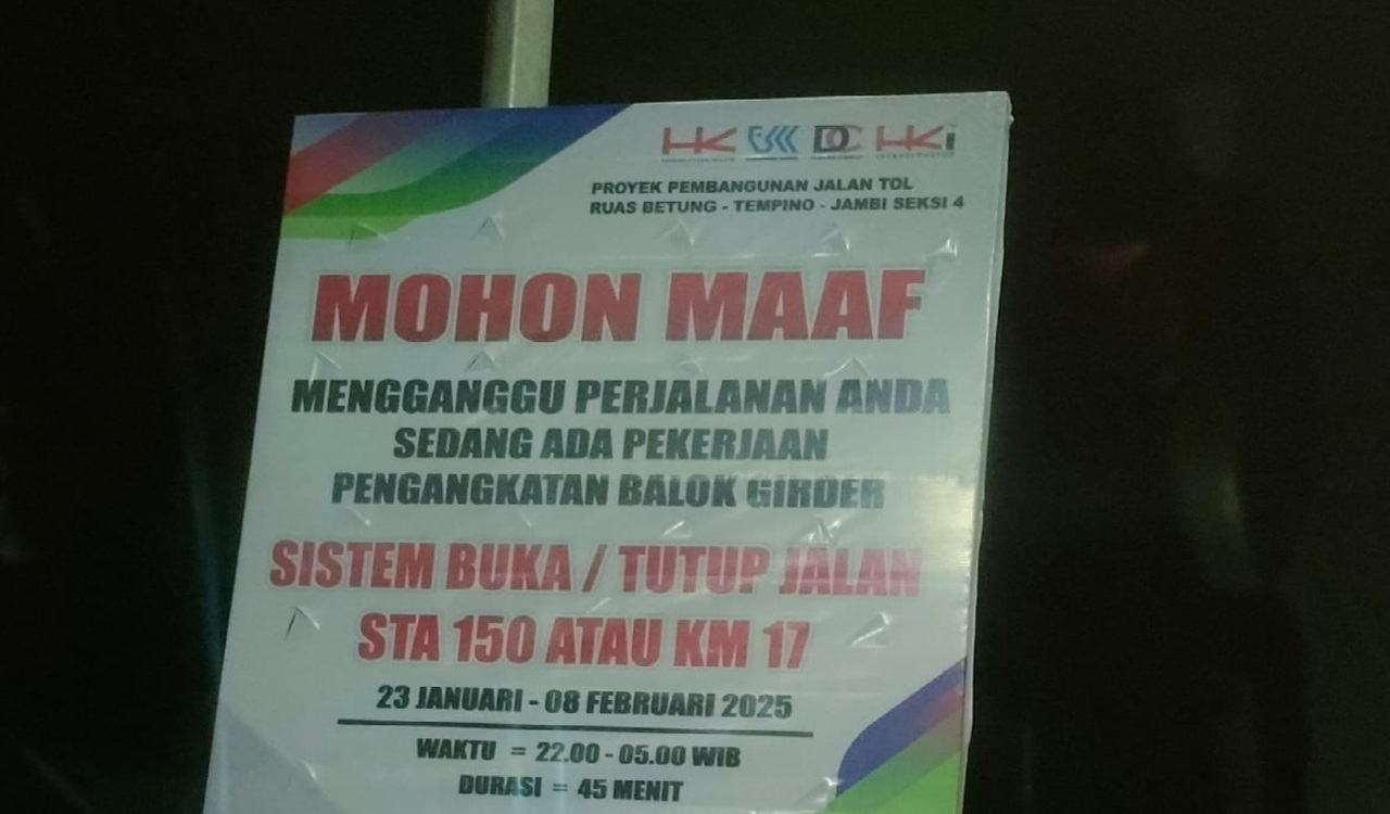 CATAT! Ini Jadwal Pemasangan Jembatan Layang di Tol Tempino dan Adanya Sistim Buka Tutup Lalu Lintas